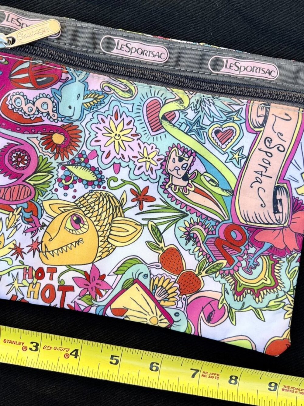 Limited Edition LeSportSac Anime Koko Zipper Pouch Exclusive Makeup Travel Bag